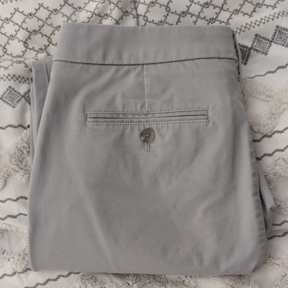 Express Men's Hyper Stretch Chinos Light Gray 34x32 EUC - Picture 5 of 7